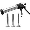 Qeunrtiy Macchina per Insaccare la Carne Manuale per Salsiccia Riempitrice per Insaccatrice Manuale Macchina per Salsiccia Manuale Ugello A Imbuto