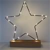JINGTOPS Stella Di Natale Luminosa Decorazioni Natalizie Per La Casa,Led Stella Natale A Batteria Centro Tavola Natalizio,Luci Centrotavola Natale Centrotavola Natalizio Elegante Addobbi Natalizi Interno