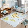 TAPISO Emma Tappeto Gioco Bambini Sala Giochi Cameretta Stanza Bambini Stampato Morbido Multicolore Mappa del Mondo Antiscivolo Lavabile in Lavatrice 120 x 170 cm