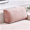 Morbuy Cuscino da Lettura per Letto e Divano Imbottito Schienale, Cuscino da Lettura per Letto Rigido Testiera Supporto Lombare Grande Rimovibile per Matrimoniale (Rosa,70x20x35cm)