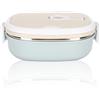 Tomotato Contenitore Pranzo Termico Set Acciaio 304 Coperchio Ermetico