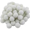 Perlin - Pompon Pompon da 12 mm, bianco, 200 pezzi, per cucito, passamaneria, palline di peluche per divertenti fai da te, artigianato creativo, DEK39 x 5