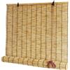 ZHJSHOU Tenda di bambù,Tende a Rullo di bambù per Interni Esterno,Cortina Romane Bamboo Naturali Traspiranti, Persiane Decorative in Canna,Ombreggiatura,Impermeabile,45x100cm/17.7x39.3in(WxH)