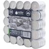 seit 1744 müller KERZEN Müller - Candele Tealight - Pacco da 100 pezzi - Durata 4 ore - Bianco - Cera non profumata