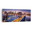 ARTTOR Stampe da Parete Moderne 100x40 cm Quadro su Tela Architettura Città - 2820 | New York U.S.A. America Quadro Decorativo 1 pezzo Soggiorno Camera da Letto Arte da Parete Decorazione da Parete ARTTOR