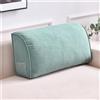 Morbuy Cuscino da Lettura per Letto e Divano Imbottito Schienale, Cuscino da Lettura per Letto Rigido Testiera Supporto Lombare Grande Rimovibile per Matrimoniale (Verde salvia,60x20x35cm)