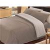 SpazioTessile Sacco Copri Trapunta 100% Cotone Tortora Beige 3 Misure AT (Singolo 170x270)