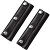 QUUPY 2 Pz Maniglia Della Borsa PU Pelle Wrap Cover Borsa Protettori Borsa Bagagli Grip Protector Sella Craft Strap Fare Forniture Nero