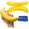 spar-home® Set di 2 contenitori per banane, colore giallo, grandi contenitori per banane senza BPA