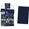Aymax Harry Potter Hogwarts Hedwig Set 3 Pezzi 140x200 + Federa + Lenzuolo 90x190