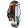 Tulup Specchio 50x100 cm Grande Moderno Irregolare Organico Asimmetrico Macchia per Bagno Soggiorno Verticale
