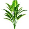 AIVORIUY Piante Finte da Interno Esterno Pianta Artificiale Uccello del Paradiso Artificiali Banane Albero Plastica Verde Giungla Tropicale Palma Foglia Decorazioni per Ufficio Casa Giardino Barattoli