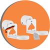 PureMounts supporto per diffusori per Sonos Era 100 & 300 set di 2, supporto a parete per diffusori con gestione dei cavi, orientabile +/-30°, inclinabile 0/-30°, capacità di carico 5 kg, bianco