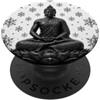 Buddha Designs by Kajiro Buddha invernale fiore di loto - fiocchi di neve - buddismo buddista PopSockets PopGrip Adesivo