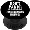 Communications & PR T-Shirts & Gifts Responsabile Comunicazioni PopSockets PopGrip Adesivo