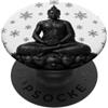Buddha Designs by Kajiro Buddha invernale fiore di loto - fiocchi di neve - buddismo buddista PopSockets PopGrip Adesivo