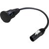 NWP Adattatore 0,5 m powerCON True1 maschio a presa Schuko - 3 x 1,5 mm² - tubo in gomma - NAC3MX-W