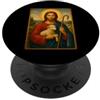 Icone cattoliche & Co. Icona cattolica di Gesù Buon Pastore PopSockets PopGrip Adesivo