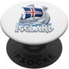 Viking Tee Nations Islanda Viking Longship Nordic Islandic Pride Frost Dragon PopSockets PopGrip Adesivo