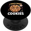 I Teach Smart Cookies Teacher School Edu Insegno i cookie intelligenti PopSockets PopGrip Adesivo