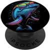 Balene divertenti per gli amanti delle i Balena Blu Canzone della Balena Diver Oceano Balena Blu PopSockets PopGrip Adesivo