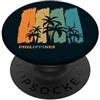 Estate | Sole | Mare Filippine Palme Isola Cebu Sud-Est Asiatico Souvenir Boracay PopSockets PopGrip Adesivo