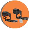 PureMounts supporto per diffusori per Sonos Era 100 & 300 set di 2, supporto a parete per diffusori con gestione dei cavi, orientabile +/-30°, inclinabile 0/-30°, capacità di carico 5 kg, nero