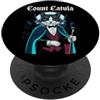 Cat Funny Count Catula Conte Catula - Gatto divertente a tema Halloween PopSockets PopGrip Adesivo