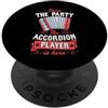 Funny Accordion Player Merch with Polka Inizia la festa Il suonatore di fisarmonica è qui PopSockets PopGrip Adesivo
