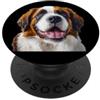 St. Bernard Pet Saint Bernard Face San Bernardo PopSockets PopGrip Adesivo