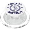 Alpha Wolf University Meme Alpha Wolf della Lone Wolf University Brainrot PopSockets PopGrip per MagSafe