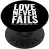Bible Scripture Corinthians 13:8 Tees Ap L'amore non manca mai la Bibbia Versetto 1 Corinzi 13:8 PopSockets PopGrip Adesivo