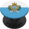 Country Flags Minimalist Graphic (San Ma San Marino Bandiera di San Marino PopSockets PopGrip Adesivo