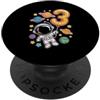 Little Star Explorers Celebrazione spaziale di tre anni astronauta PopSockets PopGrip Adesivo