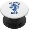 Giant Step Design Co. Banjio Raccoon My Grass Is Blue Divertente Bluegrass Festival PopSockets PopGrip Adesivo