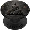 Buddha Designs by Kajiro Buddha invernale fiore di loto - fiocchi di neve - buddismo buddista PopSockets PopGrip Adesivo