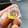 Chirag Gems Natural Mystic 80 Ct+ Cube Cut Gemma Sciolta Multicolore Certificata AGL