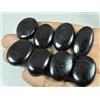 Lotto 08 pezzi di pietre preziose sfuse cabochon forma ovale tormalina nera n...