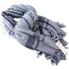 MAISON SCOTCH Ams Blu Sciarpa Donna OS Blu Motivo Con Frange Casual Unisex