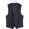 SUITSUPPLY Ferrara Gilet Uomo Slim Lana Vergine Blu Navy V-Neck UK40R