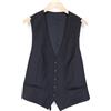 Suitsupply Ferrara Gilet Uomo UK40R Blu Navy 100% Lana A Unico Petto
