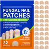 herlosfeel Fungal Nail Patches, Micosi Unghie Piede, Funghi Unghie Piedi, Cerotti Antifungini per Unghie 32 Pezzi, Patch Antibatterici per Unghie di Mani e Piedi, Riparazione Unghie Danneggiate e Fragili