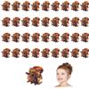 Ikadiya Mollette Capelli, 36 Pezzi Capelli Clip Artiglio, Mini Pinze Piccole Per Capelli, Adatto Per Ragazze E Donna [Marrone]