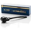 Mr.roller Dermaroller 0,5 mm, Dermaroller Capelli Viso Uomo e Donna, Microneedle Viso Capelli, Derma Roller Beard Roller 540 Ago di Titanio