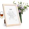 Classic by Casa Chic - Cornice A4 - Passepartout per Foto 15x20 cm - Vetro Anteriore - Legno - Marrone Naturale