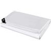 Laneetal Telo Impermeabile Esterno, Telone Occhiellato Impermeabile Rinforzato PE 180/280 g/m², Telo Protettivo Multiuso per Barche, Legno, Piscina, Mobili da giardino, Auto (Bianco, 2x3m(280g/m2))