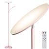 marctronic Dimmerabile 2700K-6500K Lampada da Terra Salotto con Telecomando e Touch Control LED Lampada Da Terra Piantana-Pink