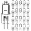 Jewan Lampadine Alogene G4 （20 pezzi） 20W 12V 280LM 2800K Luce bianca calda Dimmerabile 360° lampadine g4 lampadina alogena Per la sostituzione di lampadari di cristallo, da Cucina