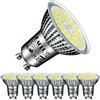 EACLL Lampadine LED GU10 10W Equivalente a Alogena 140W, Pacco da 6, 1050lm Luce Bianco Diurno 5000K, Faretti AC 230V senza Sfarfallio, Angolo a Fascio 120° Spot, Non Dimmerabile Lampade Riflettore