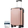 COOLIFE Valigia Cabina 55x35x20 Ryanair EasyJet Bagaglio a mano Rigida ABS | PC Lucchetto TSA 4 doppie ruote, leggera, resistente, maneggevole - Ideale per viaggi d'affari, brevi soggiorni & weekend